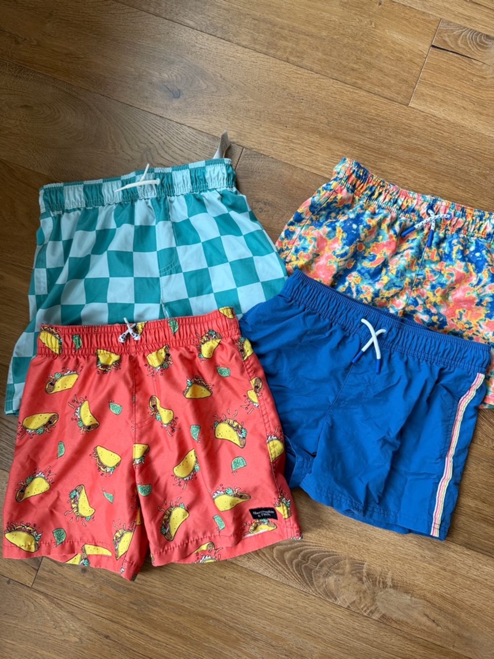 Kids swim suit lot - size 9/10 Abercrombie and 10-12 art class.